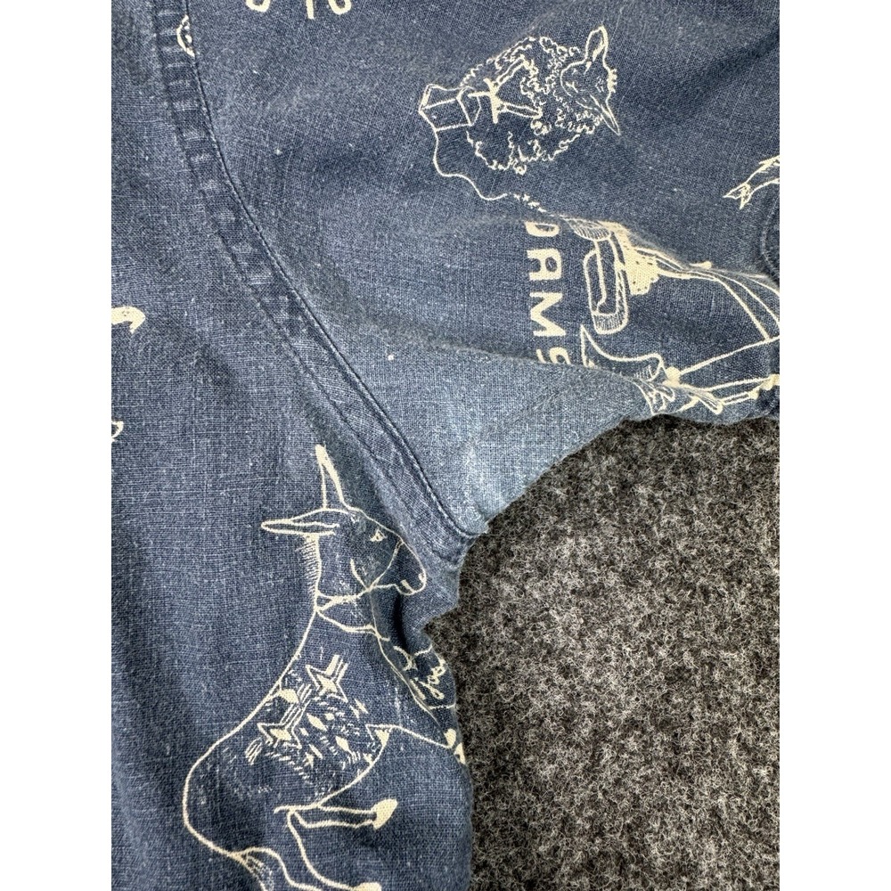 Patagonia Shirt Mens XXL Blue Back Step Camp Hiking Hemp Organic Cotton Outdoor - Picture 4 of 9